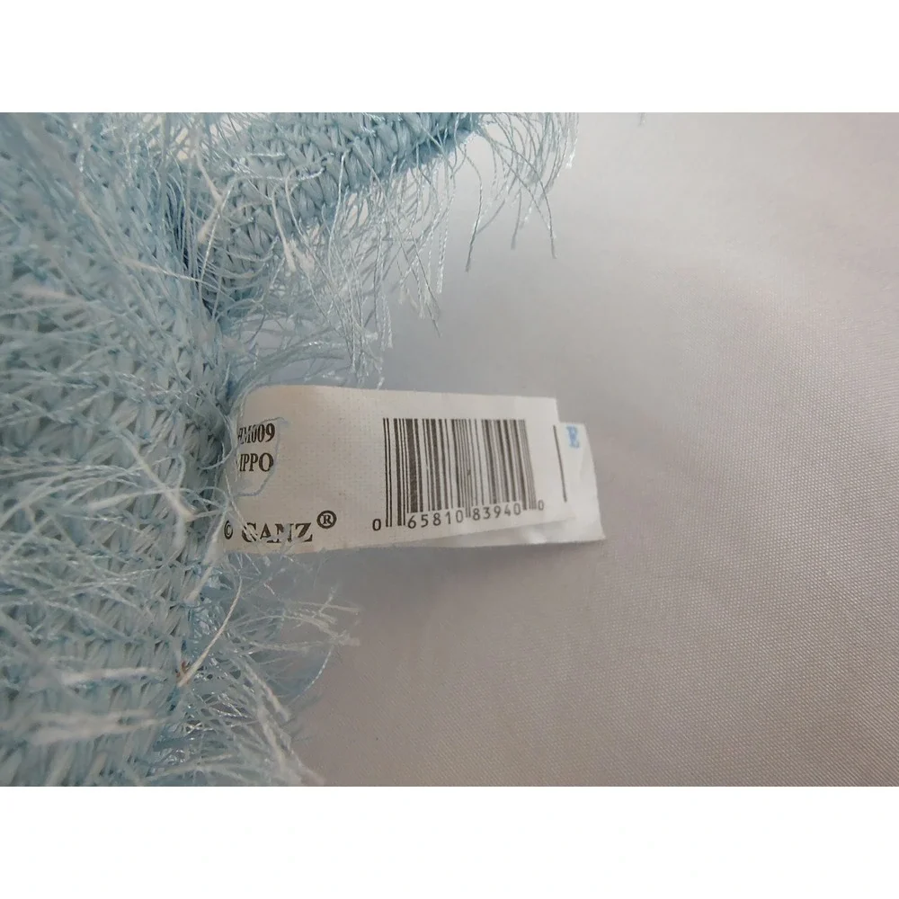 RARE Webkinz Blue Hippo Plush - Factory ERROR Missing Magic W - HM009 - No Code